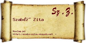 Szabó Zita névjegykártya